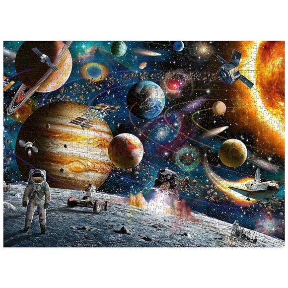 1000 Piece Jigsaw Puzzle Planets in Outer Space - Picture 5 of 5